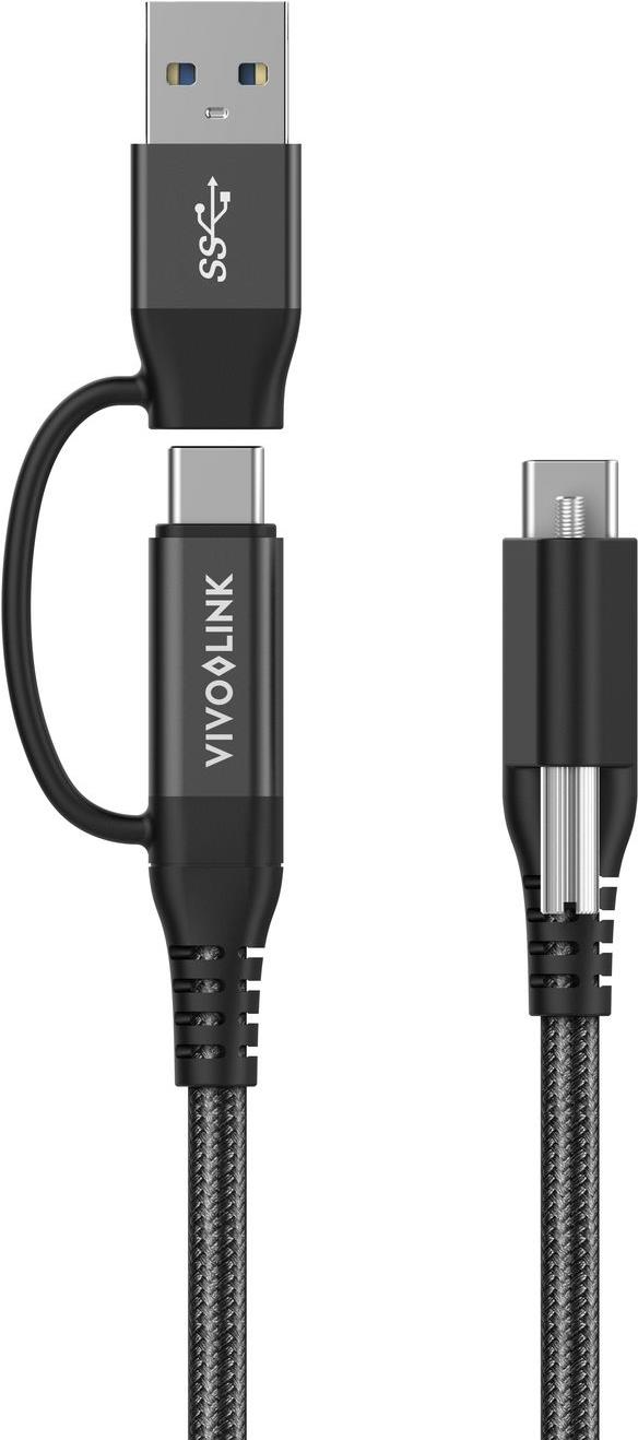 Vivolink PROUSBCMM1.5ADP USB Kabel 1,5 m USB 3.2 Gen 2 (3.1 Gen 2) USB C Schwarz (PROUSBCMM1.5ADP)