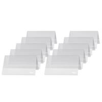 sigel Tischaufsteller, Hartplastik, 100 x 60 mm, Dachform glasklar, beidseitige Präsentation (TA136)