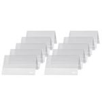 sigel Tischaufsteller, Hartplastik, 100 x 60 mm, Dachform glasklar, beidseitige Präsentation (TA136)