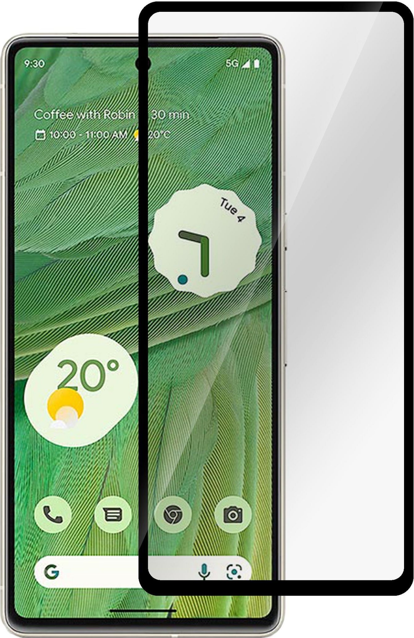 eSTUFF Google Pixel 9/9 Pro Screen Protector. Full Cover (ES515047)