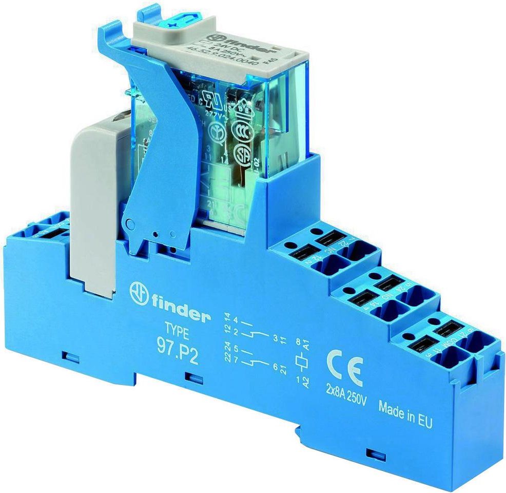 Finder Koppelrelais, Serie 4C mit Push-In-Klemmen 1 St. 4C.P2.9.012.0050 (4C.P2.9.012.0050)