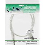 InLine 34516L 0.3m USB A USB B Männlich Männlich Transparent USB Kabel (34516L)