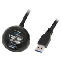LogiLink USB 3.0 Docking Station, 2-fach, mit Ladefunktion Anschluss PC: USB Stecker, Anschluss Docking Station: 2x (CU0035)