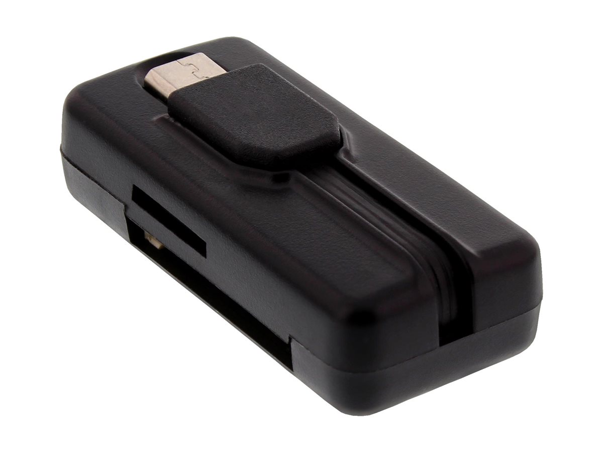 InLine OTG Card Reader Dual Flex USB 2.0 Schwarz