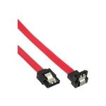 INLINE SATA Kabel gewinkelt mit Lasche 0,15m rot (27701V)