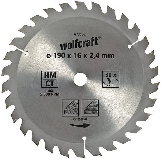 Wolfcraft 6731000 Hartmetall Kreissägeblatt 140 x 12.75 mm Zähneanzahl: 18 1 St.