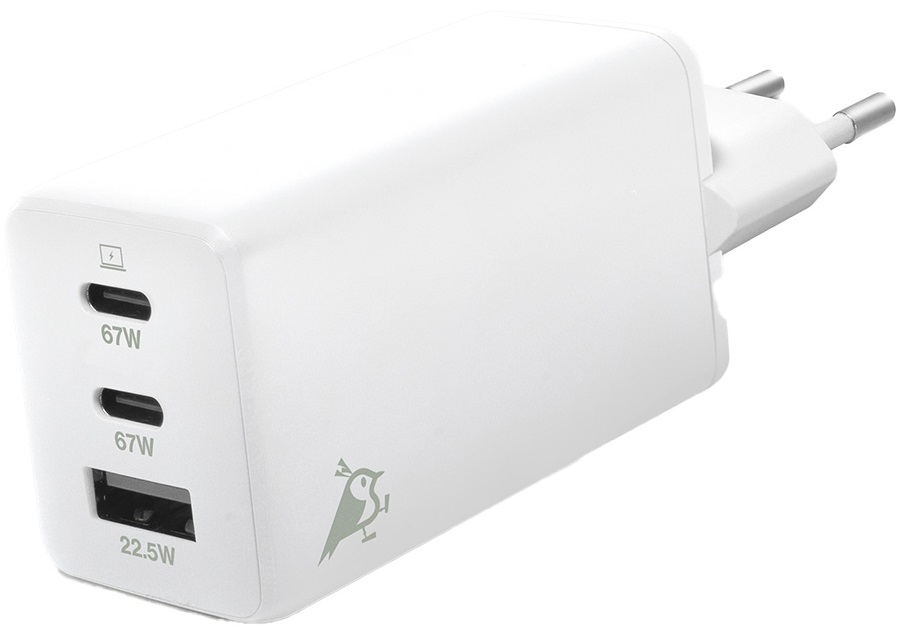 Aqiila Chargebird W3 Ladeadapter 67 Watt Weiß