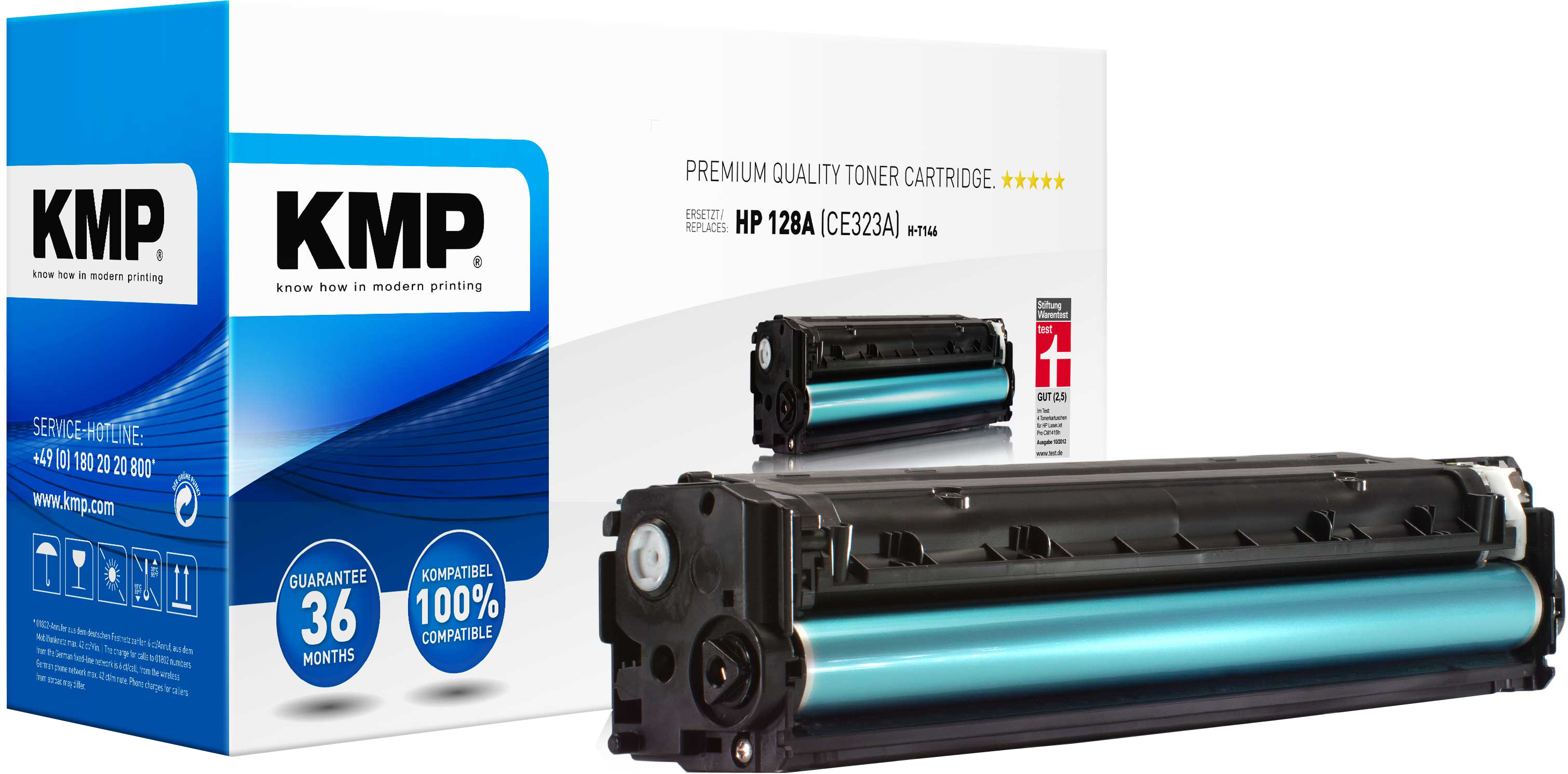 KMP H-T146 Tonerpatrone Magenta kompatibel zu HP 128A (CE323A)