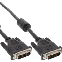 InLine® DVI-I Kabel, digital/analog, 18+5 St/St, Single Link, 2 Ferrite, 2m (17771)