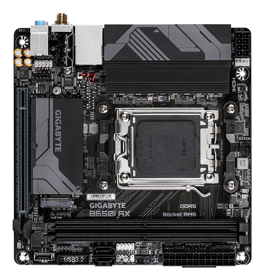 Gigabyte B650I AX Mainboard Mini-ITX Sockel AM5 AMD B650 DDR5 Wi-Fi 6E