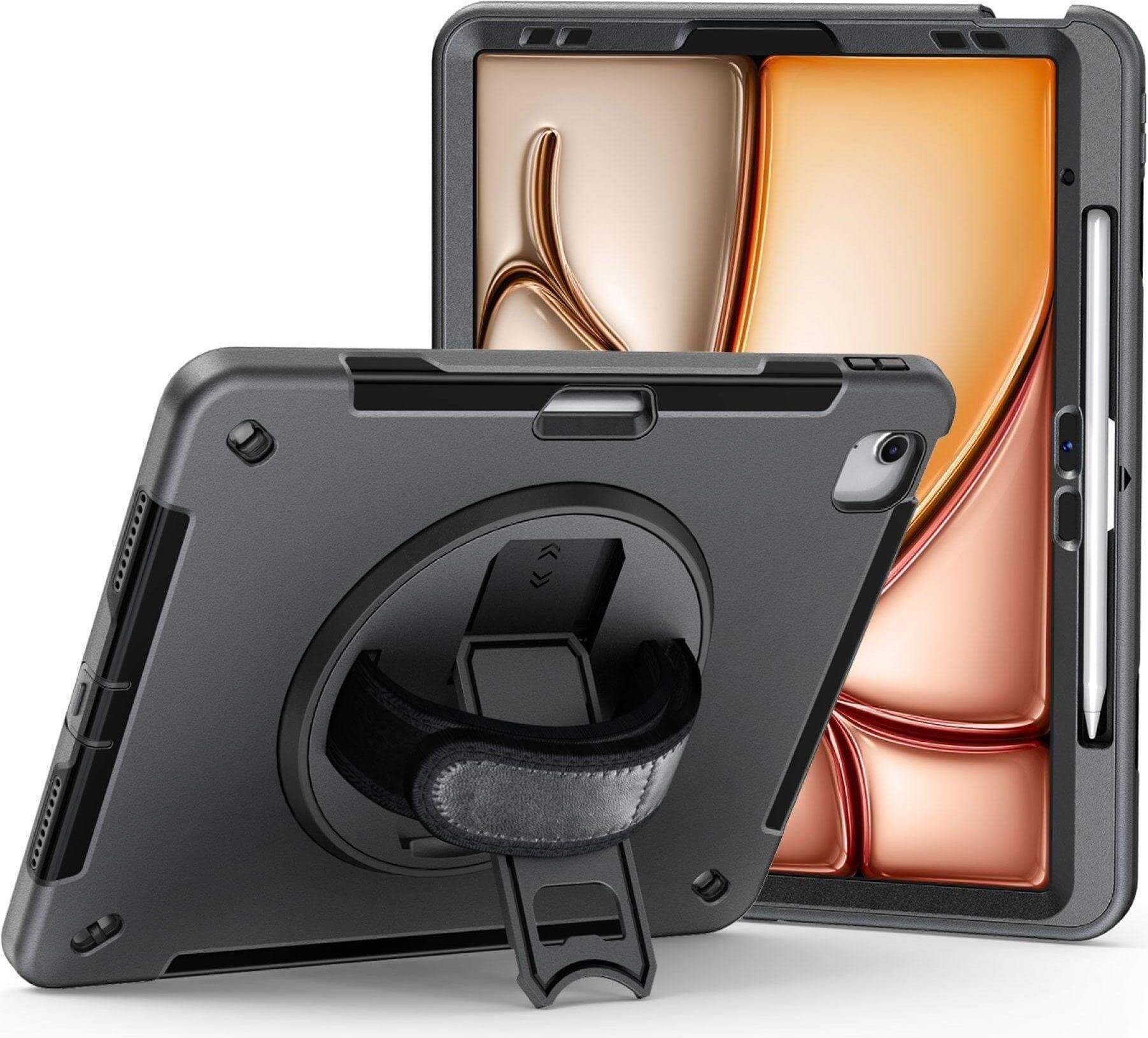 JT Berlin Rugged Kickstand & Handstrap Case| Apple iPad Air 13" 2025 & 2024 Pro 12.9" (30014)