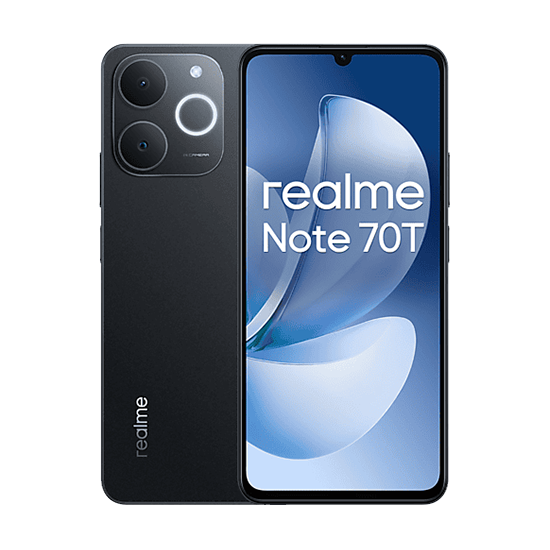 Realme Note 70T 4 + 256 GB Smartphone, Display Eye Comfort 6,75 Zoll bei 90 Hz, Akku mit 6000 mAh (6941764469679)