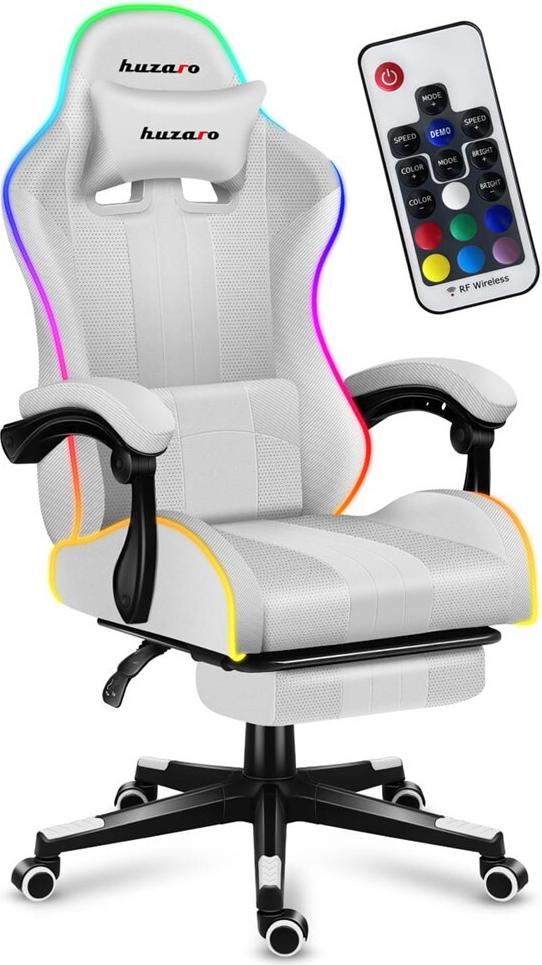 HUZARO FORCE 4.7 RGB White GAMING STUHL (HZ-Force 4.7 RGB White)