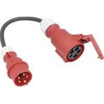 AS Schwabe 61376 Strom Adapterkabel 16 A Schwarz 0.3 m (61376)