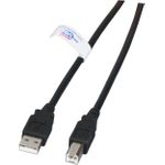 EFB-Elektronik USB2.0 Anschlusskabel A-B, St.-St., 1,8m, schwarz, LSZH Hersteller: EFB Elektronik (K5203.1,8)