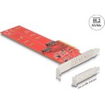 Delock PCI Express x8 Karte zu 2 x intern NVMe M.2 Key M 110 mm (90616)