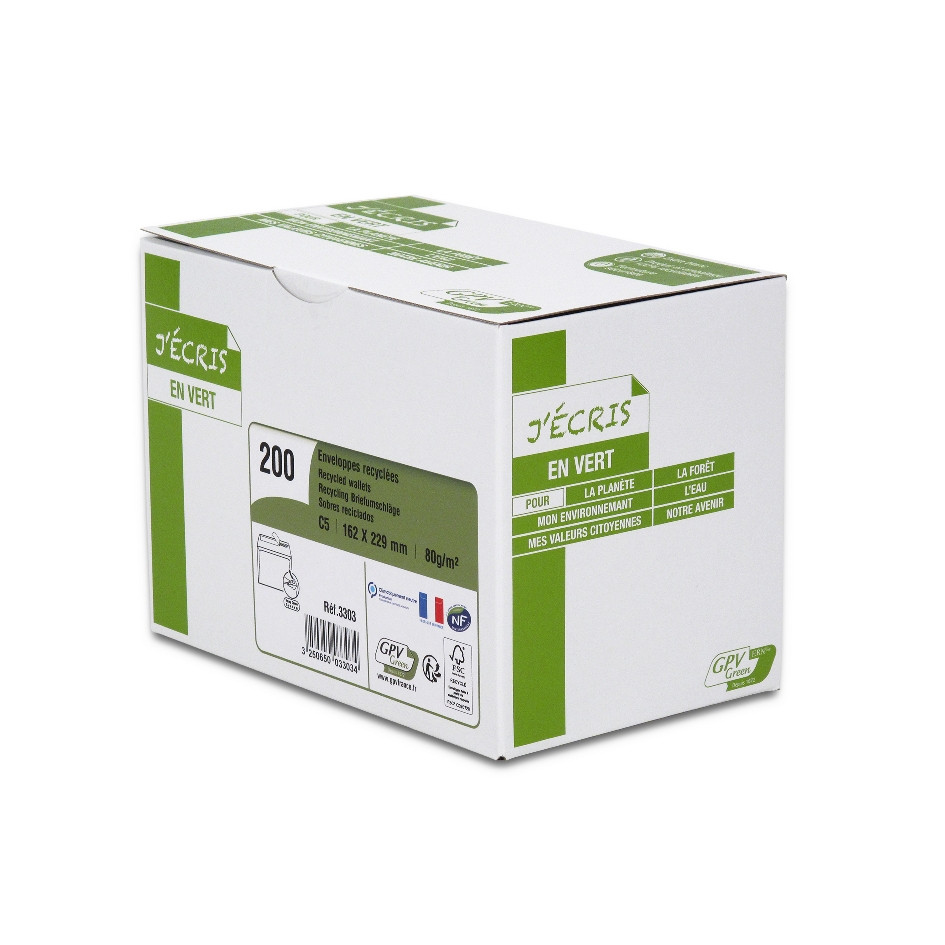 GPV ERAPure 3303 C5 Briefumschlag 162 x 229 mm 80 g/m² Weiß