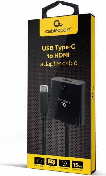 Gembird A-CM-HDMIF-03 USB-Grafikadapter 3840 x 2160 Pixel Schwarz (A-CM-HDMIF-03)