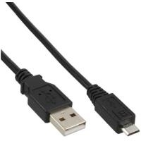 INLINE USB-Kabel Micro-USB Typ B (M) zu USB (M) (31720P)