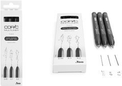 COPIC Multiliner Fineliner schwarz 0.05 + 0.1 + 0.3 mm, 3 St. (22075631)