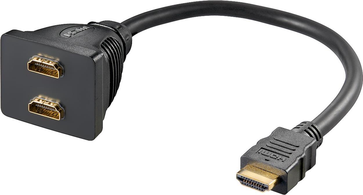 Wentronic HDMI M / 2x HDMI F (69784)