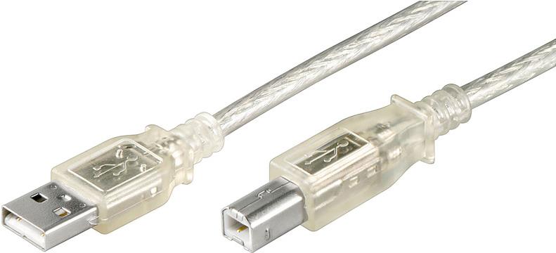 Wentronic USB AB 180 HiSpeed TRANS 2.0 1.8m (68972-GB)