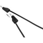 VOLTCRAFT Messleitung [Stecker 4 mm - Stecker 4 mm] 0.5 m Schwarz MSB-300 (MSB-300-0.5-SW)