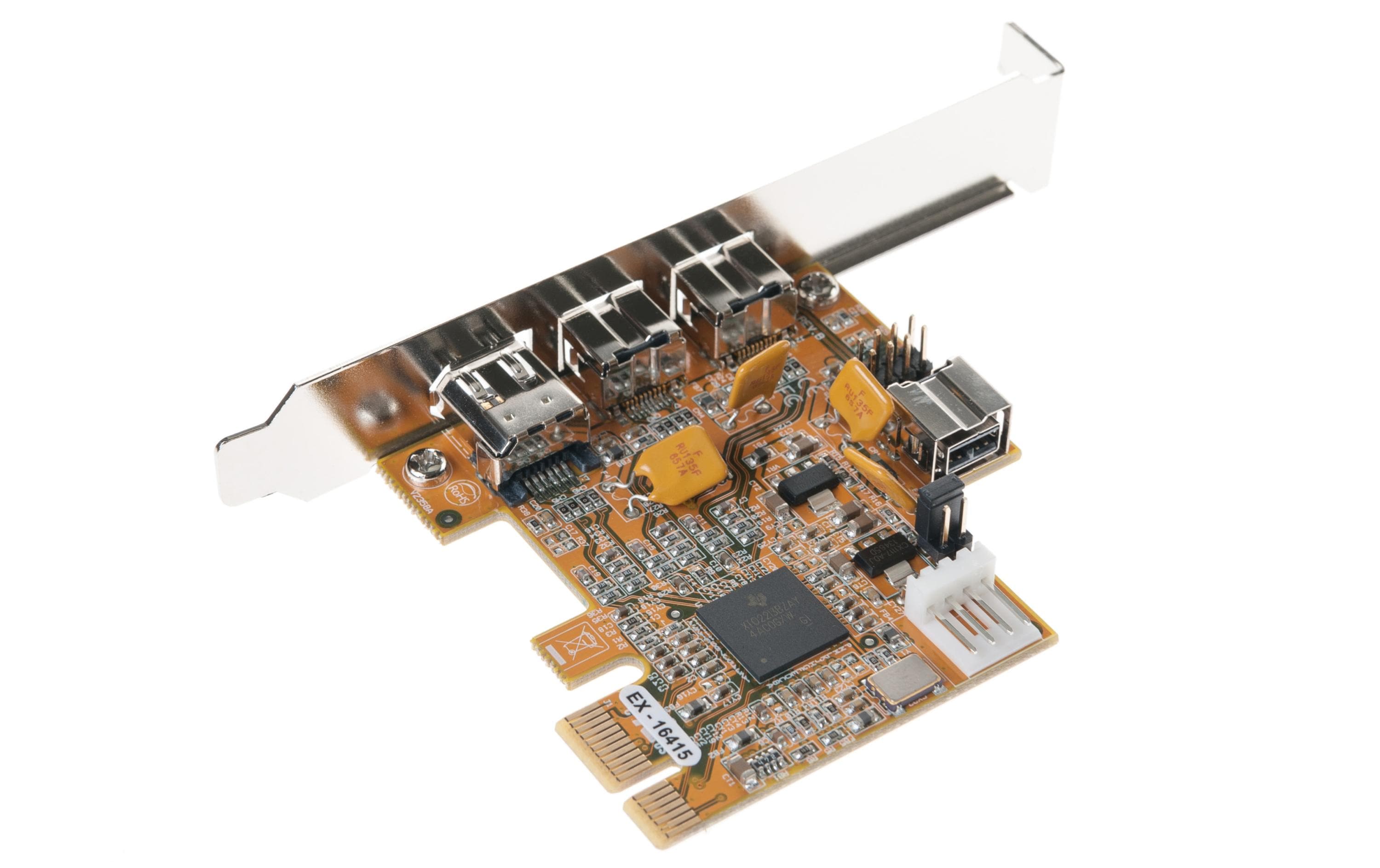 Exsys EX-16415 PCI-Express FireWire-Adapter 800 Mbps 3 Ports