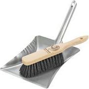 LEO MAIER Kehrgarnitur ohne Lippe, Metall Breite: 220 mm, Kehrschaufel aus Metall, Handfeger - 1 Stück (3094)