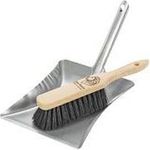 LEO MAIER Kehrgarnitur ohne Lippe, Metall Breite: 220 mm, Kehrschaufel aus Metall, Handfeger - 1 Stück (3094)