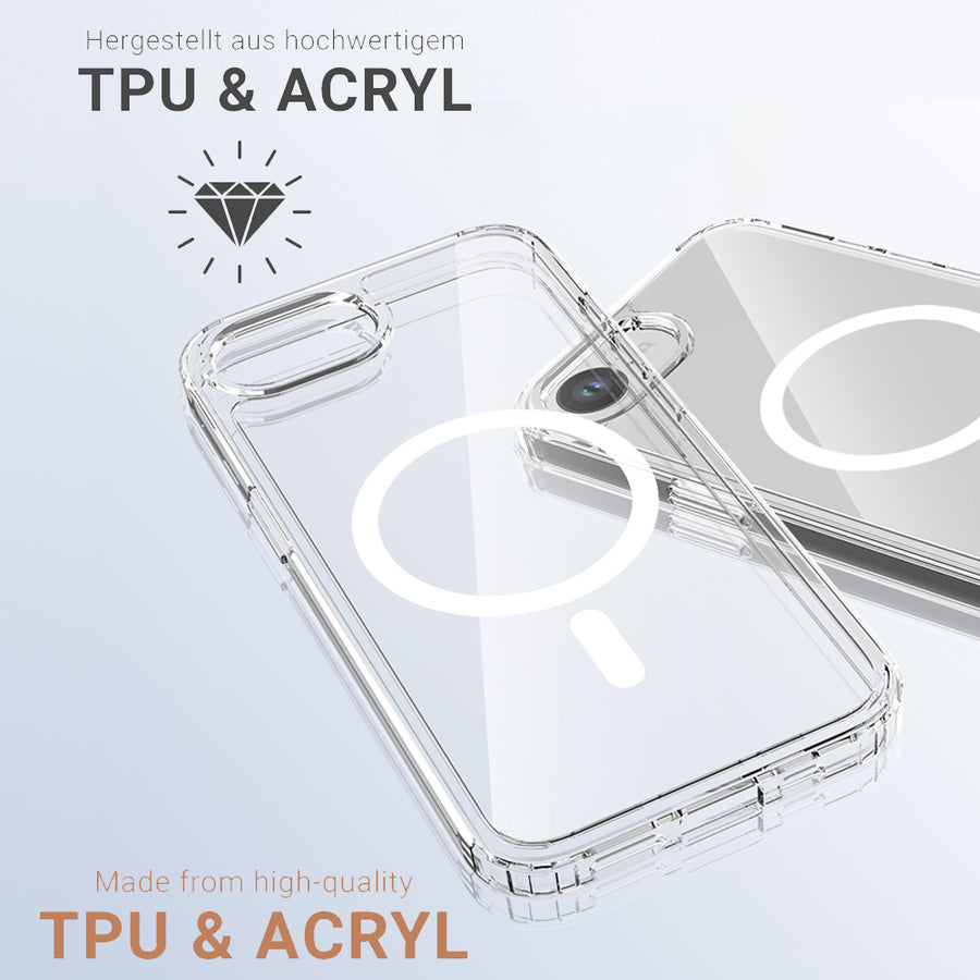 JT Berlin Pankow Clear MagSafe Apple iPhone 16e Transparent