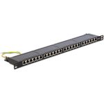 Delock 19? Patchpanel 24 Port Cat.6 0,5 HE schwarz (43316)