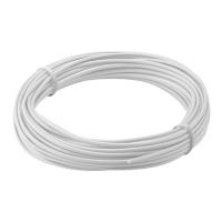 Wentronic Goobay Kupferlitze isoliert, Weiß, 10 m - 1-adrig, mehrdrahtig (18 x 0,1 mm) (55046)
