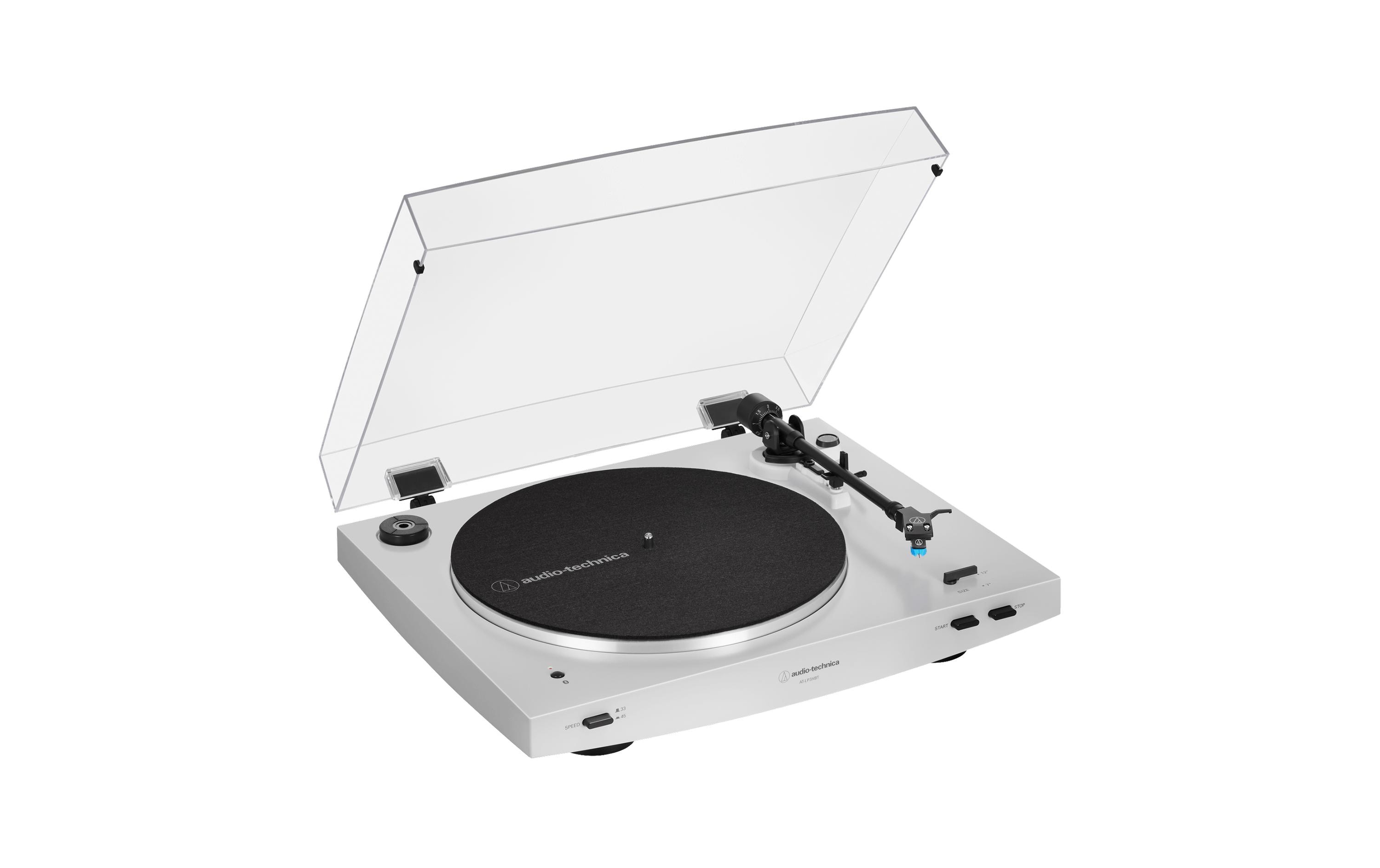 Audio-Technica AT-LP3XBTWH Plattenspieler Vollautomatisch mit Riemenantrieb 33 1/3, 45 RPM Bluetooth Weiß