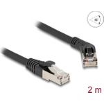 Delock RJ45 Netzwerkkabel Cat.6A S/FTP Stecker 45 grad nach rechts gewinkelt zu (80490)