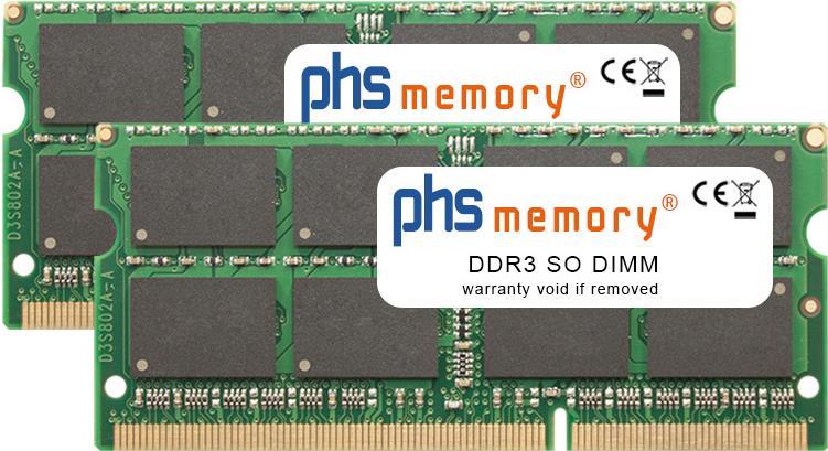 PHS-MEMORY 16GB (2x8GB) Kit RAM Speicher für QNAP TS-853BU-RP-4G DDR3 SO DIMM 1600MHz PC3L-12800S (S