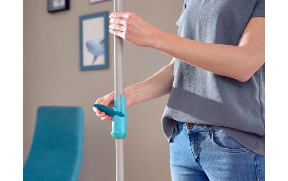 Leifheit Clean Twist Disc Mop Ergo Wischsystem mit Eimer Einzeltank Blau