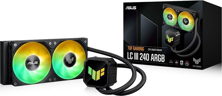ASUS TUF Gaming LC III 240 ARGB All-in-One-Wasserkühlung 240 mm Schwarz