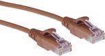 ACT Brown 10 meter LSZH U/UTP CAT6 datacenter slimline patch cable snagless with RJ45 connectors (DC9210)