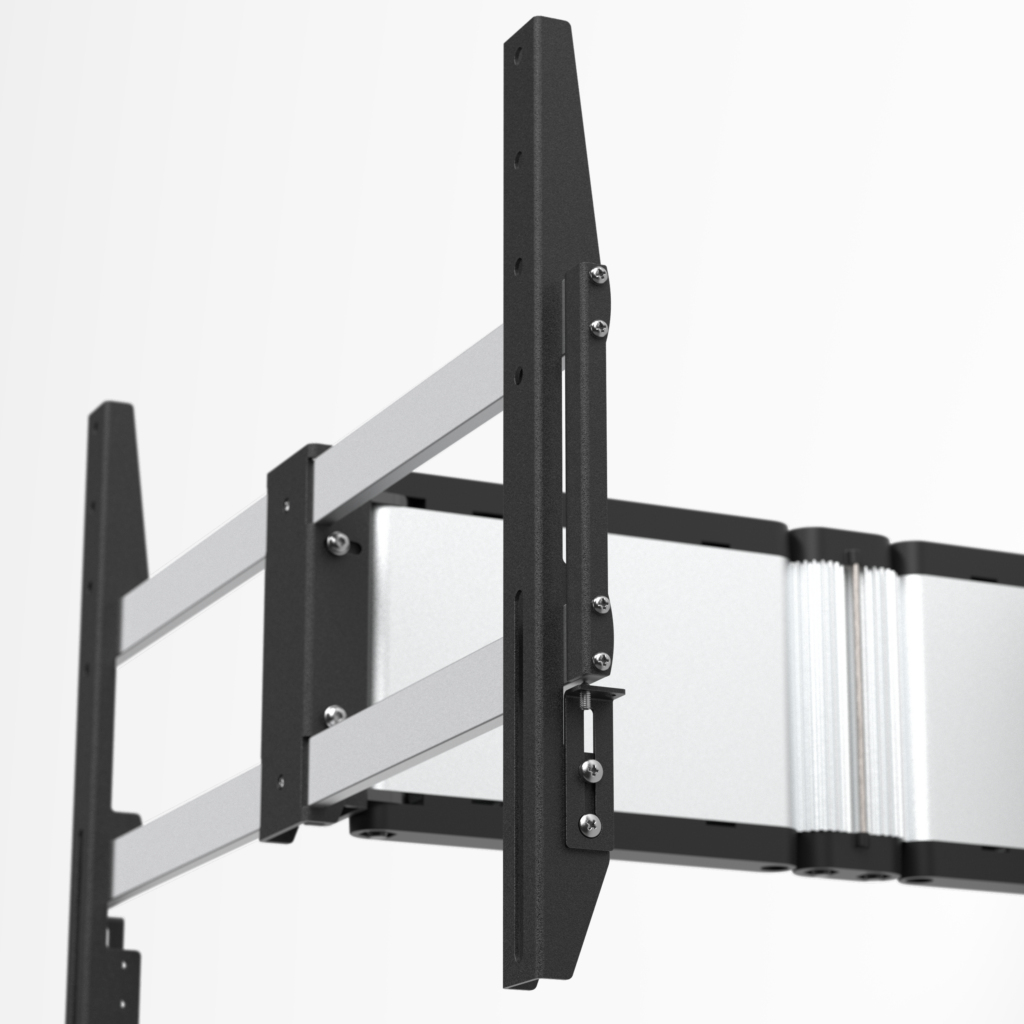 SMS Icon 3D Wandhalterung Aluminium Schwarz