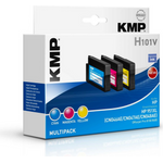 KMP H108 3er-Pack Gelb, Cyan, Magenta -Tintenpatrone (ersetzt HP 364) (1723,4050)