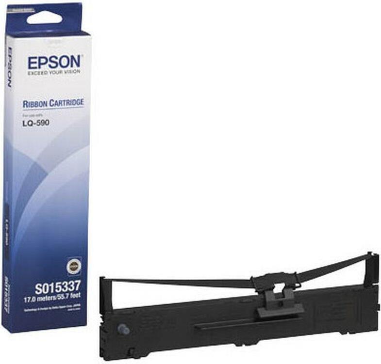 Epson Farbband C13S015337 für LQ-590/LQ-590II/LQ-590IIN Schwarz