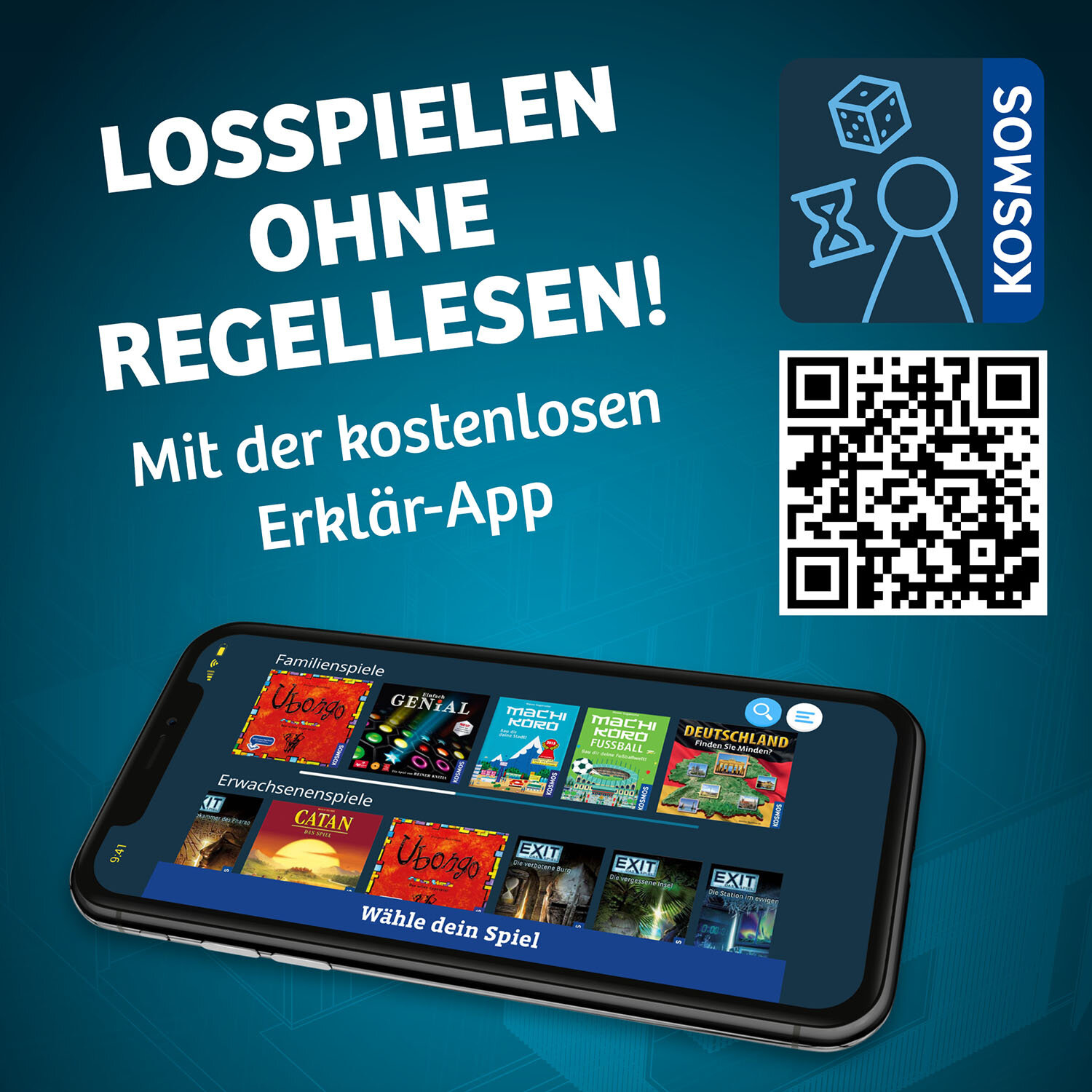 Kosmos TowerBrix – Familienstapelspiel, 1–6 Spieler, ab 10 Jahren, ca. 20 min Spielzeit
