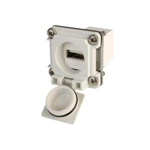 Telegärtner USB-Flanschset Variante 6 Kupplung, Einbau J00020A0480 Lichtgrau J00020A0480 1 St. (J00020A0480)