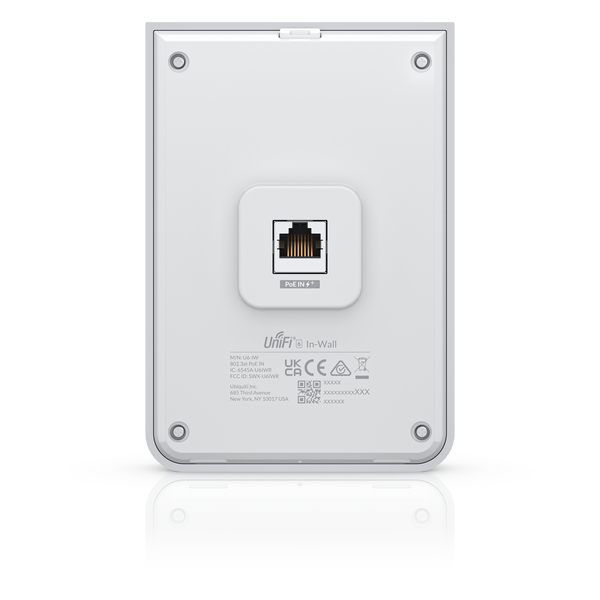 Ubiquiti UniFi U6-IW Wi-Fi 6 In-Wall Access Point 5,3 Gbps Weiß