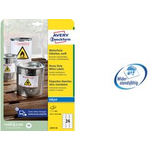 AVERY Zweckform Folien-Etiketten, wetterfest, 99,1 x 42,3 mm weiß, mit Rand, für Inkjet-Drucker - 1 Stück (J4776-10)
