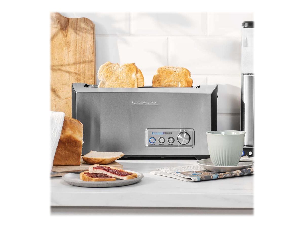 Gastroback Design PRO 4S Toaster Gebürsteter rostfreier Edelstahl