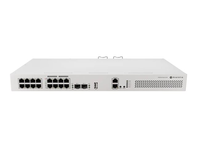 MikroTik Cloud Router Switch CRS418-8P-8G-2S+RM Managed L3 Switch 17 Ports 8x PoE 2x SFP+ Weiß