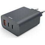 Hama Schnellladegerät, 2x USB-C, 1x USB-A, PD, 65 W, Anthrazit (00086445)