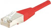 EXERTIS CONNECT Patchkabel F/UTP, CAT.6, rot, 25,0 m Patchkabel mit besonders schmalem Knickschutz (